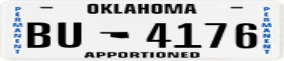 Trailer License Plate